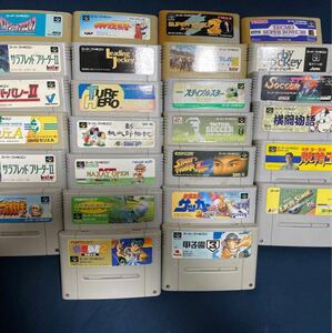 【レア商品】任天堂 スーパーファミコン ソフト 動作未確認　26個　まとめ　1円〜