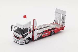 GCD 1/64 Mitsubishi FUSO truck double decker trailer Fuso . river truck die-cast model minicar minigt tlv for 