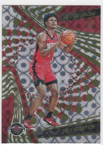 AMEN THOMPSON (ROCKETS) RC! 2023-24 PANINI REVOLUTION GROOVE PARALLEL ROOKIE CARD