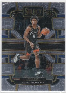 AUSAR THOMPSON (PISTONS) RC! 2023-24 PANINI SELECT BASKETBALL CONCOURSE ROOKIE CARD