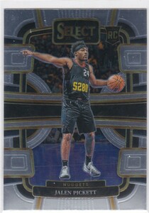 JALEN PICKETT (NUGGETS) RC! 2023-24 PANINI SELECT BASKETBALL CONCOURSE ROOKIE CARD
