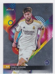 THEO ZIDANE (REAL MADRID) RC! 2023-24 TOPPS FINEST UEFA CLUB COMPETITIONS ROOKIE CARD