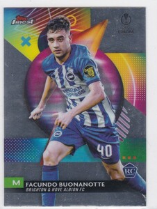 FACUNDO BUONANOTTE (BRIGHTON) RC! 2023-24 TOPPS FINEST UEFA CLUB COMPETITIONS ROOKIE CARD