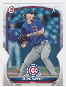 JAXON WIGGINS (CUBS) 2023 BOWMAN DRAFT BASEBALL PROSPECTS 1ST