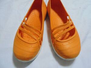 adidas Adidas flat shoes /bare- shoes 23.5. orange 