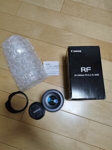 極美品　canon rf キャノン　24-240mm f4-6.3 is usm フード　フィルター付き