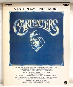 I4035/VHD/ビデオディスク カーペンターズ イエスタデイ・ワンス・モア CARPENTERS Yesteday Once More