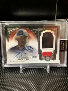 10枚限定 2023 Topps Dynasty Ozzie Albies オジー・アルビーズ 直書きサイン AUTO patch