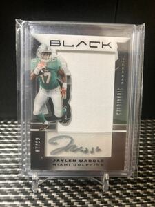 2021 Panini Black Football Jaylen Waddle 直筆サイン AUTO RC ルーキー