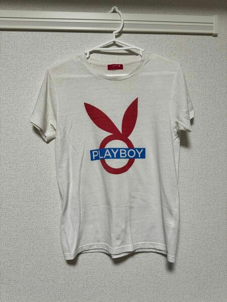 PLAYBOY 白Tシャツ 半袖