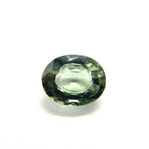 天然グリーントルマリン ルース 1.086ct ソーティング付き 約5.9×7.2×3.7mm 裸石 外し石 大粒 宝石 ジュエリー jewelry green tourmaline
