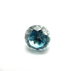 天然ブルージルコン ルース 2.642ct ソーティング付き 約7.6×7.6×5.0mm 裸石 外し石 大粒 宝石 ジュエリー jewelry blue zirconの画像1