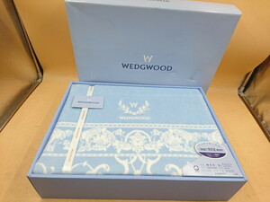 Y5-377 * long-term storage / unused goods *WEDGWOOD Wedgwood cotton blanket 140cm×200cm west river industry *