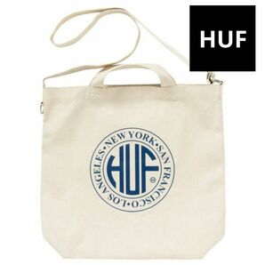 新品・未開封☆HUF 2WAY トートバッグ オフホワイト ショルダーバッグ