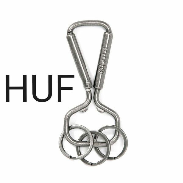 新品・未開封☆HUF シルバー ボトルオープナー カラビナ