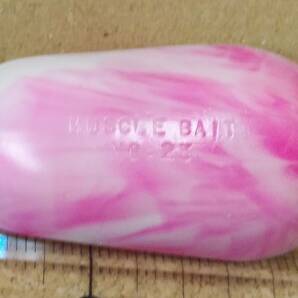 ハネダクラフト マッスルベイト カエルコロン(No.23) TT#2 ホワイト/ピンク 約12.3g HANEDA CRAFT Muscle Baitの画像9