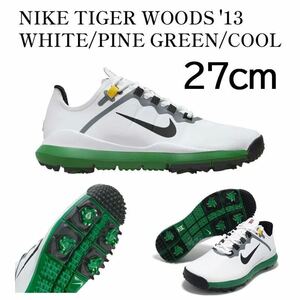 【送料無料】【新品】27㎝　NIKE Tiger Woods '13 ナイキ タイガー ウッズ '13 ホワイト/パイングリーン