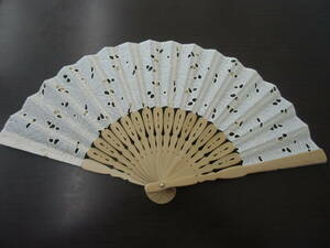  unused sphere river fan f Lawrence white fan set Tamagawa Folding Fan