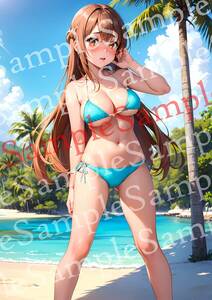 AN-927y Sword Art * online asnaA4 poster same person original anime anime high quality illustration art beautiful young lady beautiful woman sexy 