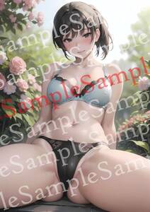 AN-868yamagamiSS...A4 poster same person original anime anime high quality illustration art gravure beautiful young lady beautiful woman sexy 