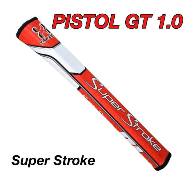 スーパーストローク パターグリップ PISTOL GT 1.0 レッド/ホワイト