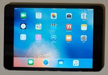 4645 Apple iPad mini 第1世代 Cellular 16GB ブラック MD540J/A au 判定○ A1455A_画像3