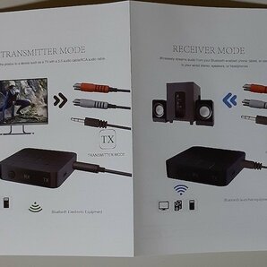 4581 未使用 Bluetooth 5.0 Audio Transmitter/Receiver Adapter KN321 オーディオトランスミッター/レシーバーの画像7