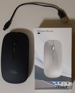 4617 2WAY Wireless Mouse USB заряжающийся беспроводная мышь 2.4GHzUSB прием контейнер / Bluetooth Mac/Win