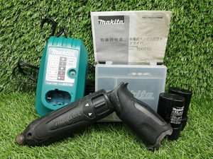 中古 マキタ makita 7.2V充電式ペンインパクトドライバ 充電器＋バッテリー2個＋ TD021DZ