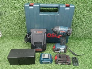 中古 BOSCH ボッシュ 18V 充電式 インパクトドライバ バッテリー2個 + 充電器 GDR18V-LI