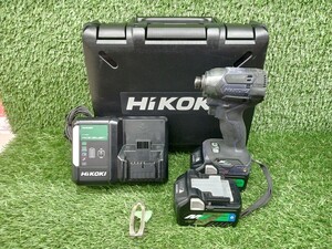 中古 HiKOKI ハイコーキ 36V コードレス インパクトドライバ バッテリー2個 + 充電器 WH36DC(2XPD)