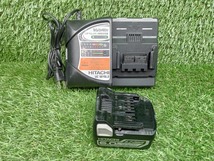 中古 HITACHI 日立工機 100mm 14.4V コードレス ディスクグラインダ バッテリー1個 + 充電器 G14DBBVL 【3】_画像8