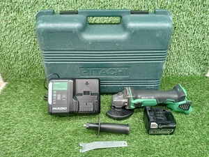 中古 HITACHI 日立工機 100mm 14.4V コードレス ディスクグラインダ バッテリー1個 + 充電器 G14DBBVL 【5】