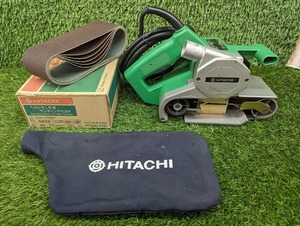 中古品 HITACHI 日立工機 75mm ベルトサンダ SB8TB 本体 + サンディングベルト6枚