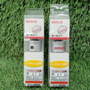 未使用品 BOSCH ボッシュ 27mm バイメタルホールソー 六角軸 2個セット