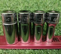 中古品 不揃い SNAP-ON スナップオン 3/8 6角 セミディープソケット 8mm 10mm 12mm 14mm FSMS8，10，12，14 　4個セット_画像1