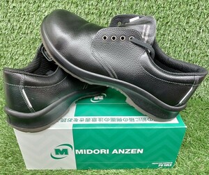 未使用品 MIDORI ミドリ安全 安全靴 プレミアムコンフォートシリーズ 革製 28.0cm ブラック PRM210