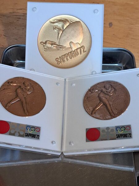 1972年札幌オリンピックメダル3個セット　 銅メダル 記念メダル 冬季大会 札幌オリンピック 造幣局製 大蔵省造幣局