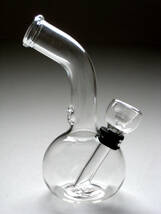 ◆SALE◆パイレックス製ガラスボング【ちび】Glassコンパクト水パイプ喫煙具PIPE420BONGボング WEED BURST HIGH TIMESカンナビスカップ_画像4