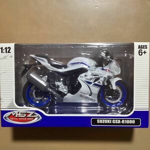 [ new goods unopened ]*SUZUKI GSX-R1000* DIECAST METAL METAL SPEED ZONE 1:12 bike 