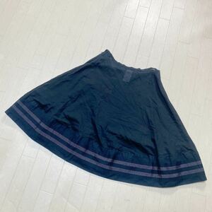 3927* Agnes b. Agnes B bottoms skirt knees height skirt casual skirt lady's 38 navy 