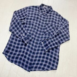 3934* Theory luxe theory ryuks tops long sleeve shirt long sleeve blouse casual lady's 38 navy check 