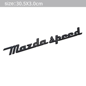 [ postage included ]MAZDASPEED ( Mazda Speed ) 3D black metallic ru retro emblem A sticker Mazda CX3 CX5 CX8 RX7 Axela Demio 