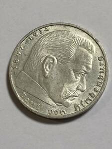 29 準未使用　1938年　ドイツ　第三帝国　2マルク　銀貨