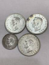 イギリス　銀貨　4枚　アンティークコイン_画像1