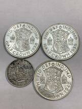 イギリス　銀貨　4枚　アンティークコイン_画像2