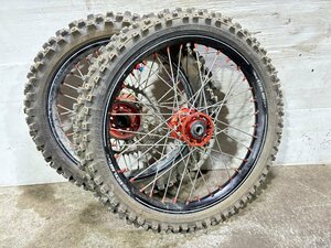 ホンダ CRF250 ME10 TAKASAGO EXCEL エクセル ホイール 前後セット 【F】A-353