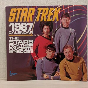 STAR TREK 1987 カレンダー 超希少 スター・トレック Calendar THE STARS PICK THERE FAVORITE EPISODES