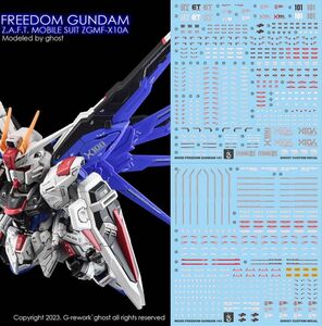 MGSD フリーダム ガンダム用水転写式デカール　他社製　ガンダム　ガンプラ　プラモデル　MG SD