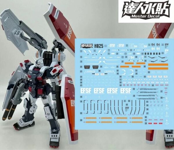 HG 1/144 サンダーボルト フルアーマー・ガンダム 用水転写式デカール　他社製　ガンダム　ガンプラ　プラモデル